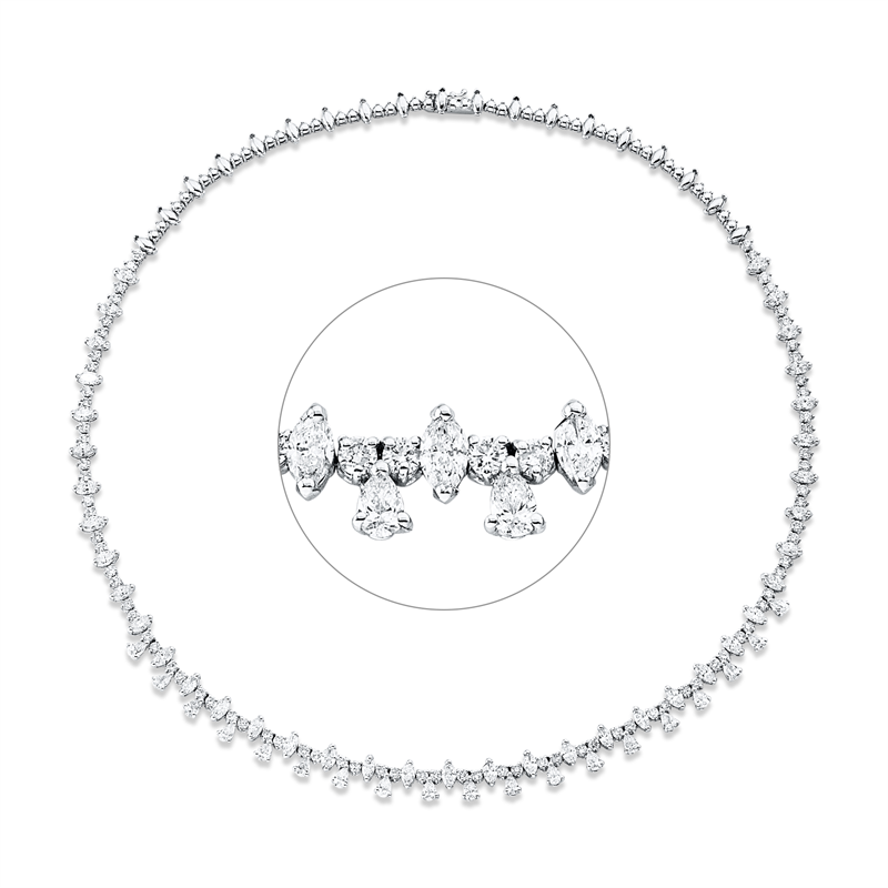 Collier 18 kt WG
