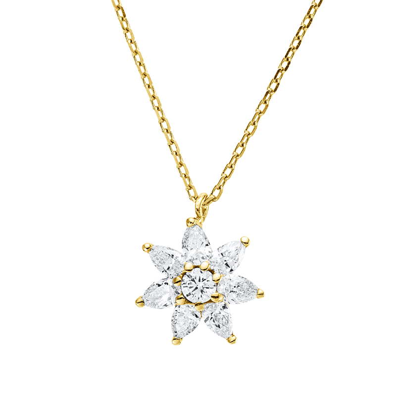 Collier 18 kt GG, mit Öse