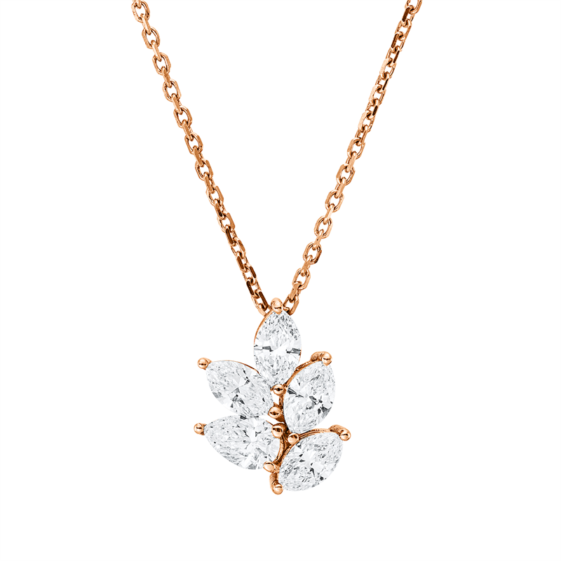 Collier 18 kt RG, mit Öse