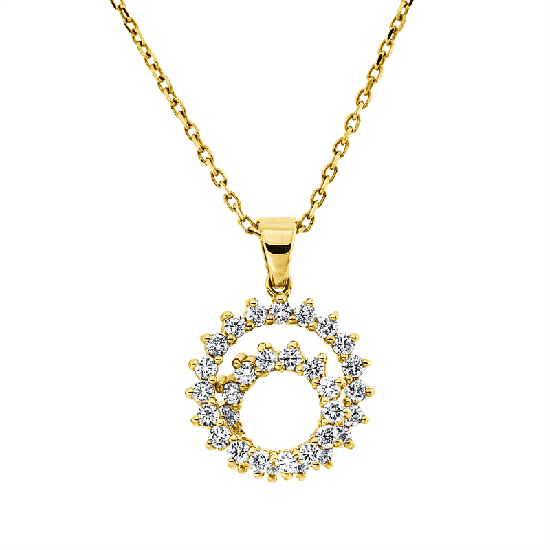 Collier 18 kt GG, mit Öse