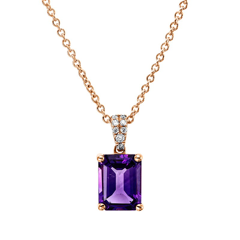 Collier 18 kt RG, mit ZÖ 42 cm