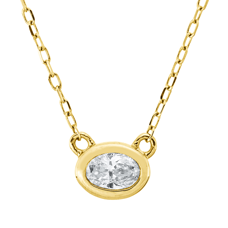 Collier Zarge 18 kt GG, mit ZÖ 40 cm + 42,5 cm
