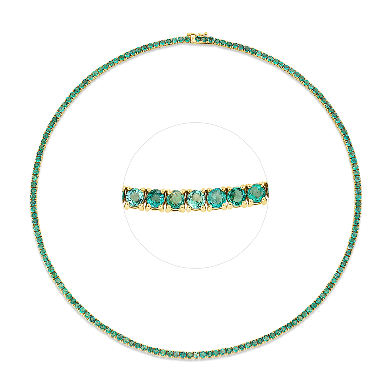 Collier 4er-Krappe 18 kt GG