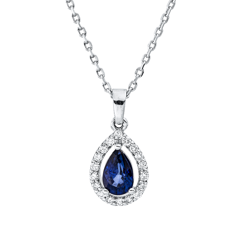 Collier 18 kt WG, mit Öse