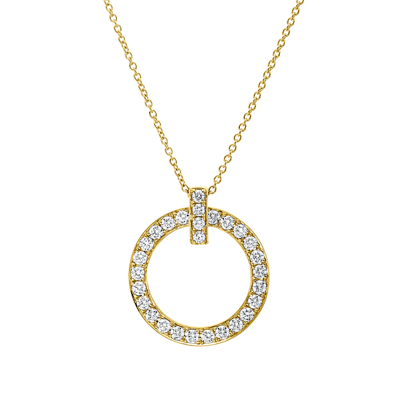 Collier 18 kt GG, mit ZÖ 16,17,18 cm
