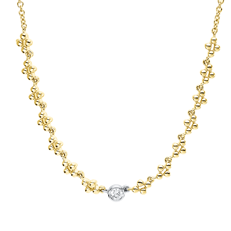 Collier Zarge 18 kt GG+WG