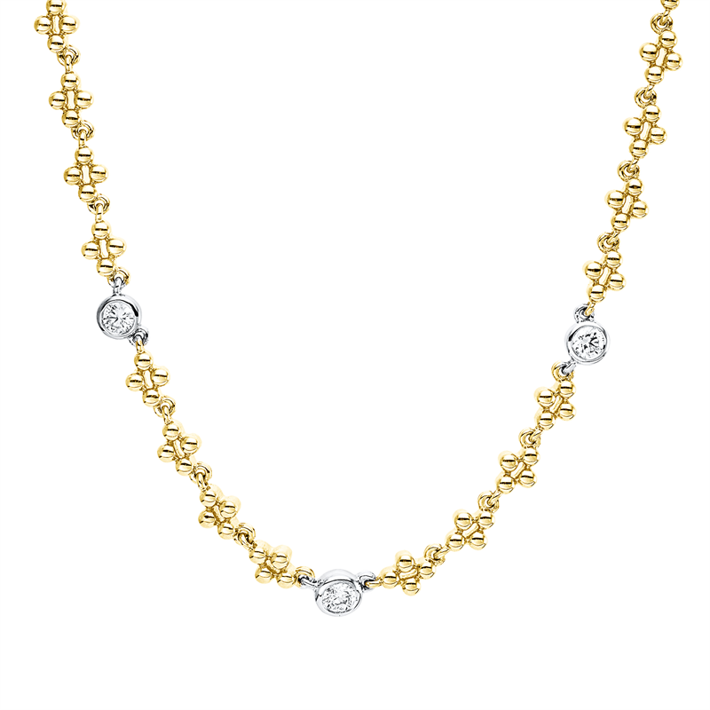 Collier Zarge 18 kt GG+WG