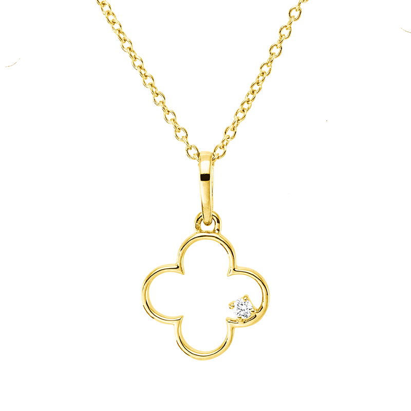 Collier 4er-Krappe 18 kt GG, mit ZÖ 40 cm, 42,5cm