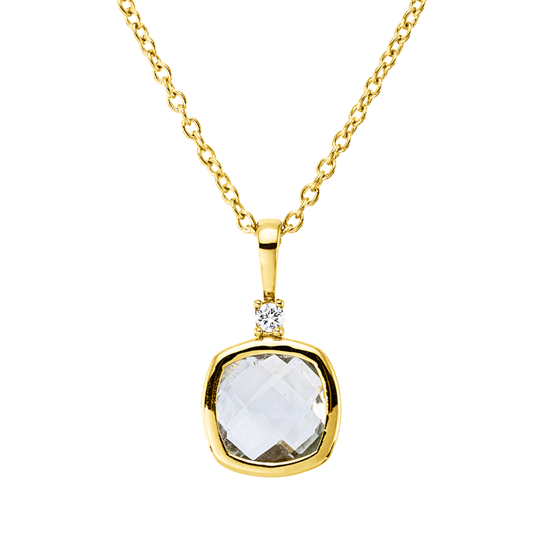 Collier 18 kt GG, mit ZÖ 40 cm, 42,5cm