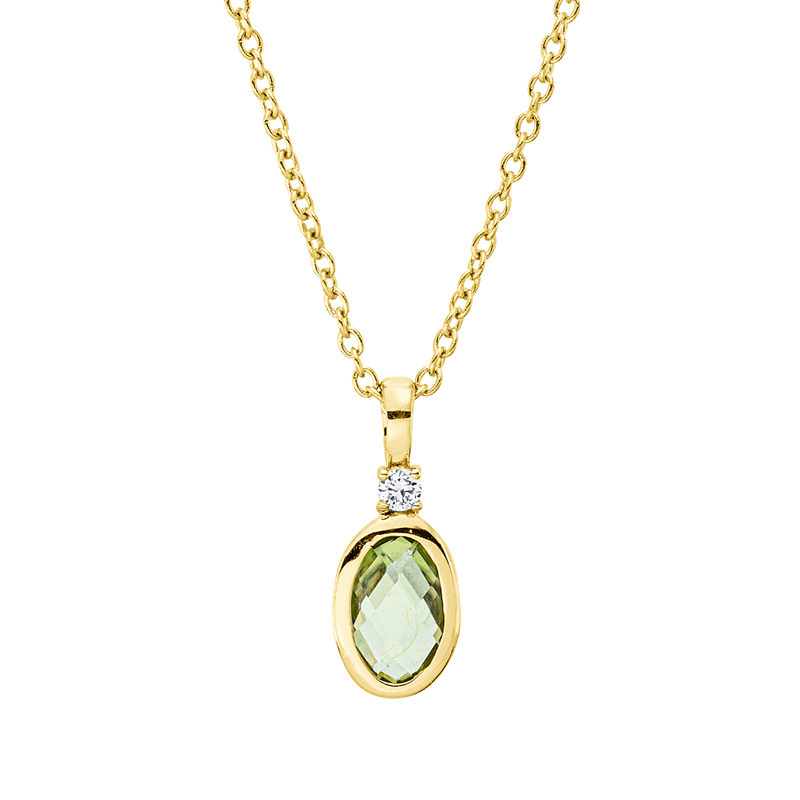 Collier 18 kt GG, mit ZÖ 40 cm, 42,5cm