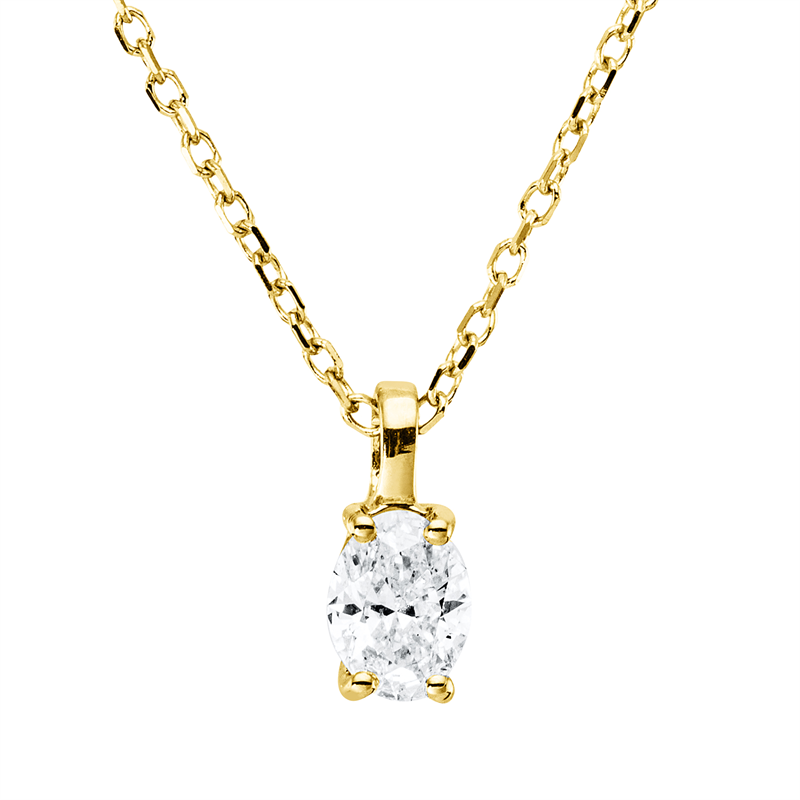 Collier 4er-Krappe 18 kt GG, mit ZÖ 43 cm