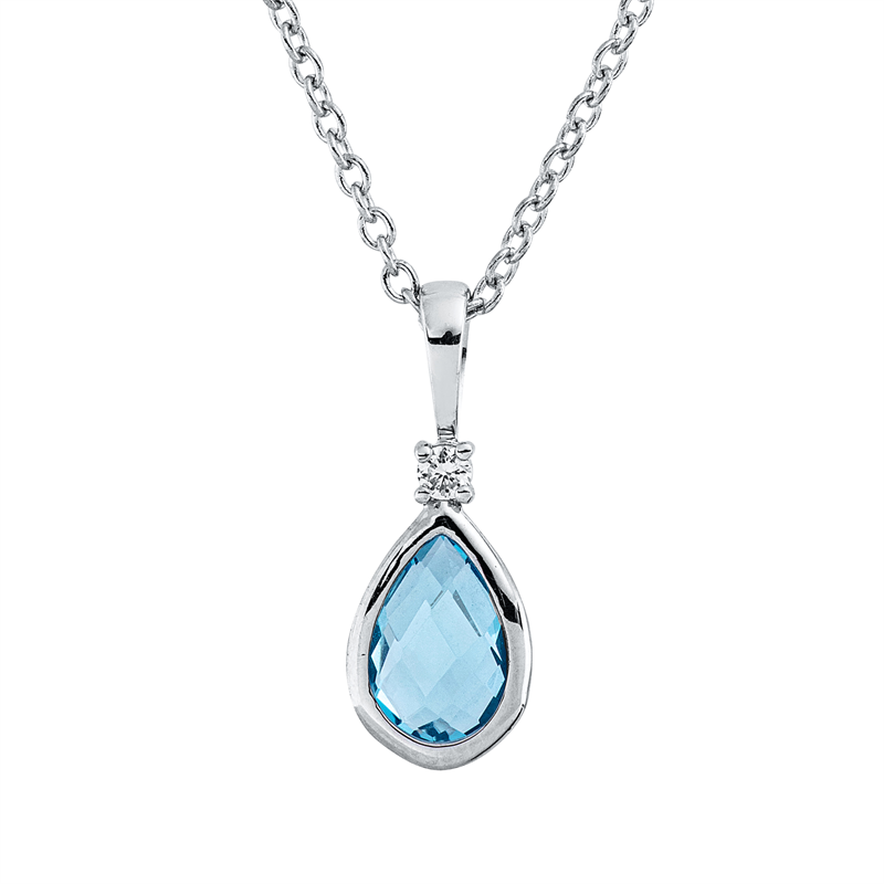 Collier 18 kt WG, mit ZÖ 40 cm, 42,5