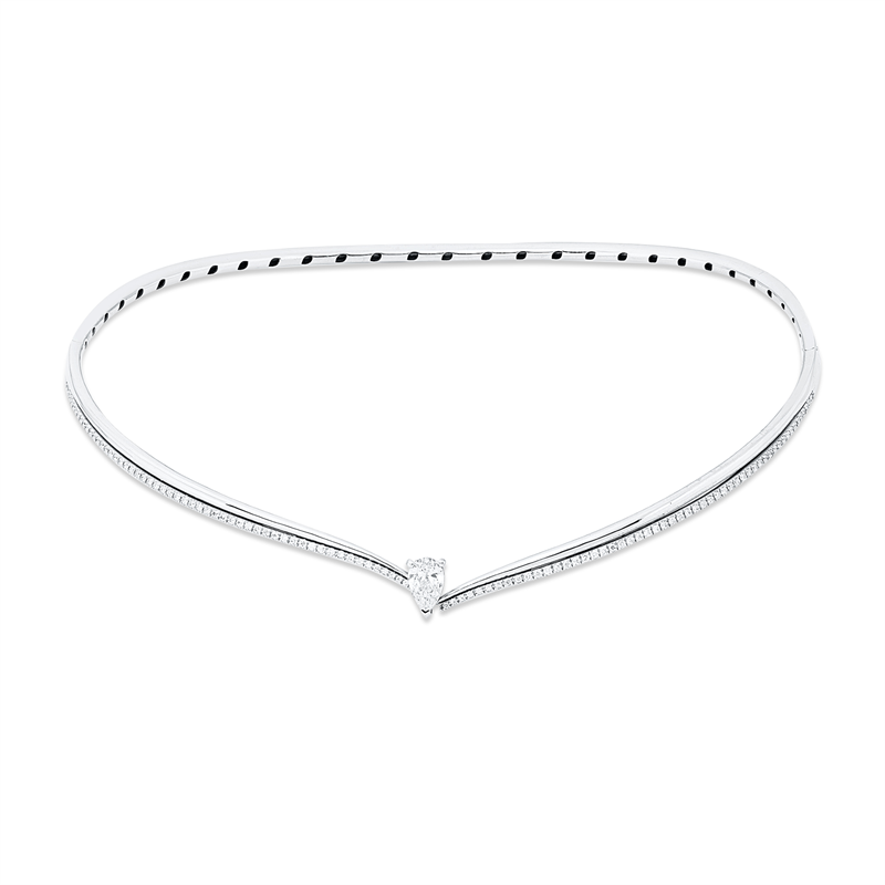 Collier 3er-Krappe 18 kt WG