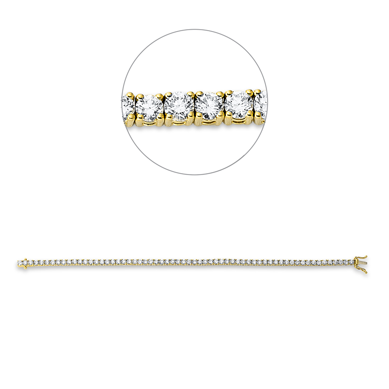Armband 4er-Krappe 18 kt GG+WG