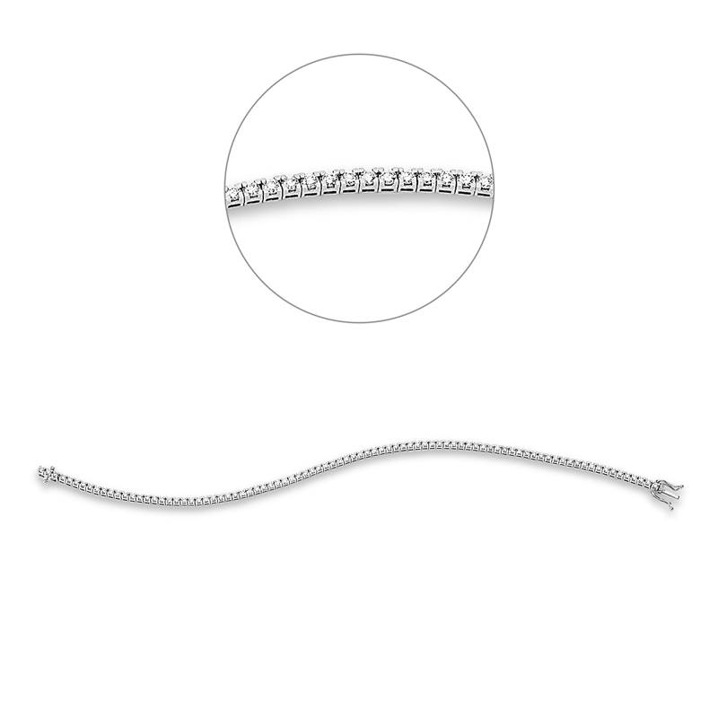 Armband 4er-Krappe 18 kt WG