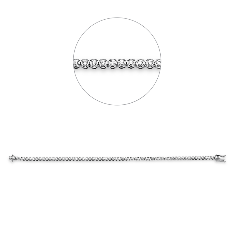 Armband 4er-Krappe 18 kt WG