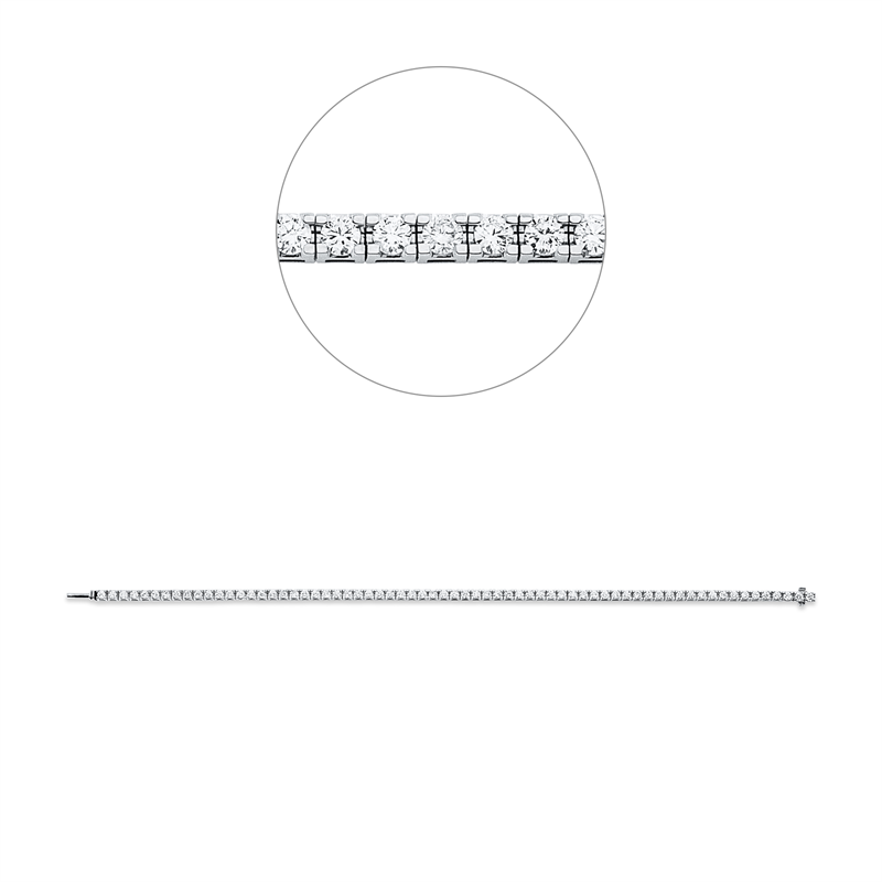 Armband 4er-Krappe 18 kt WG