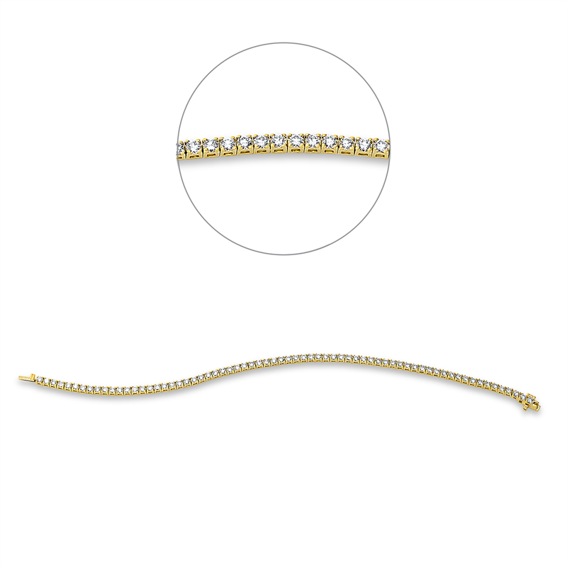 Armband 4er-Krappe 18 kt GG