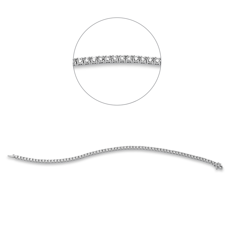 Armband 4er-Krappe 18 kt WG