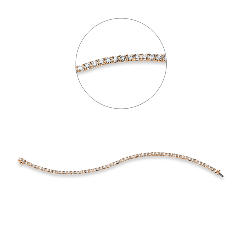 Armband 4er-Krappe 18 kt RG