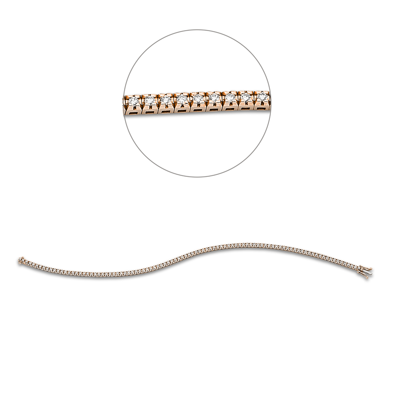 Armband 4er-Krappe 18 kt RG