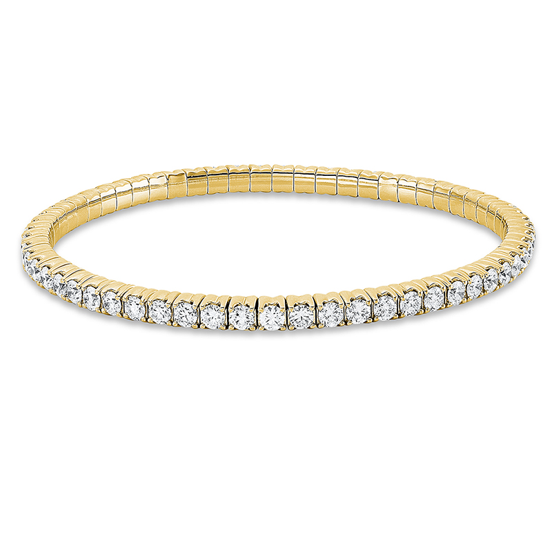 Armband 4er-Krappe 18 kt GG, Flex-Band, variabel