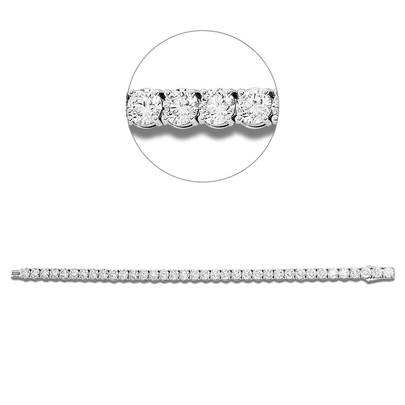 Armband 18 kt WG, Premium Edition, 36 GIA's