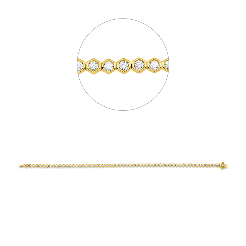 Armband Zarge 18 kt GG+WG