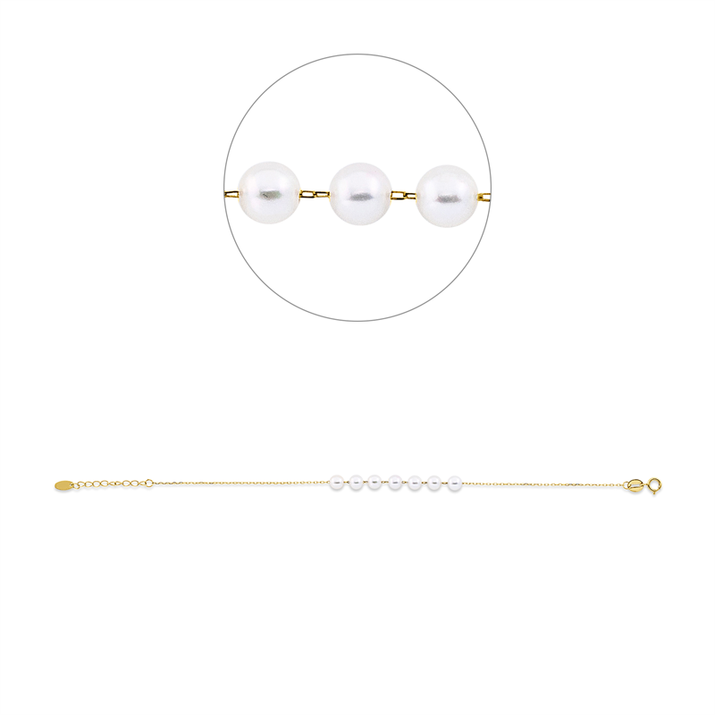 Armband 18 kt GG, mit ZÖ 16 cm