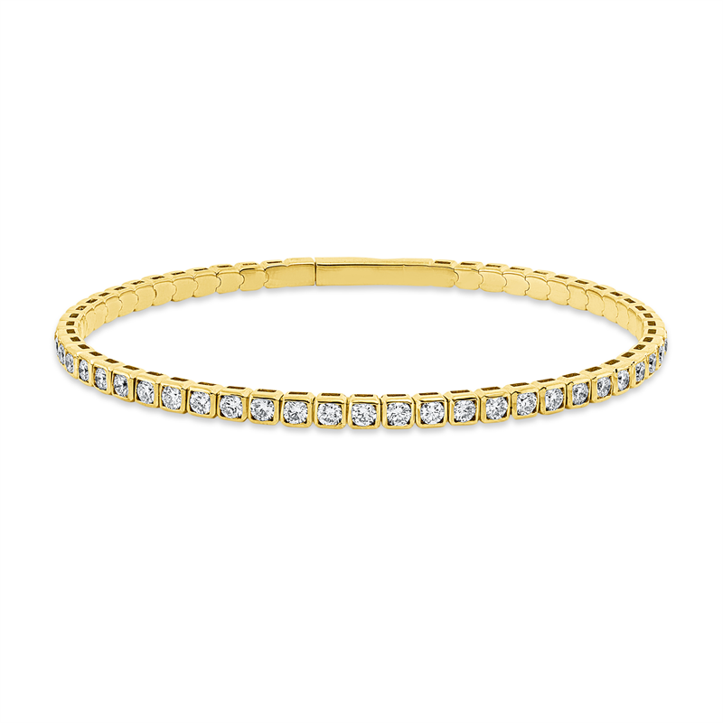 Armband 4er-Krappe 18 kt GG, flexibel