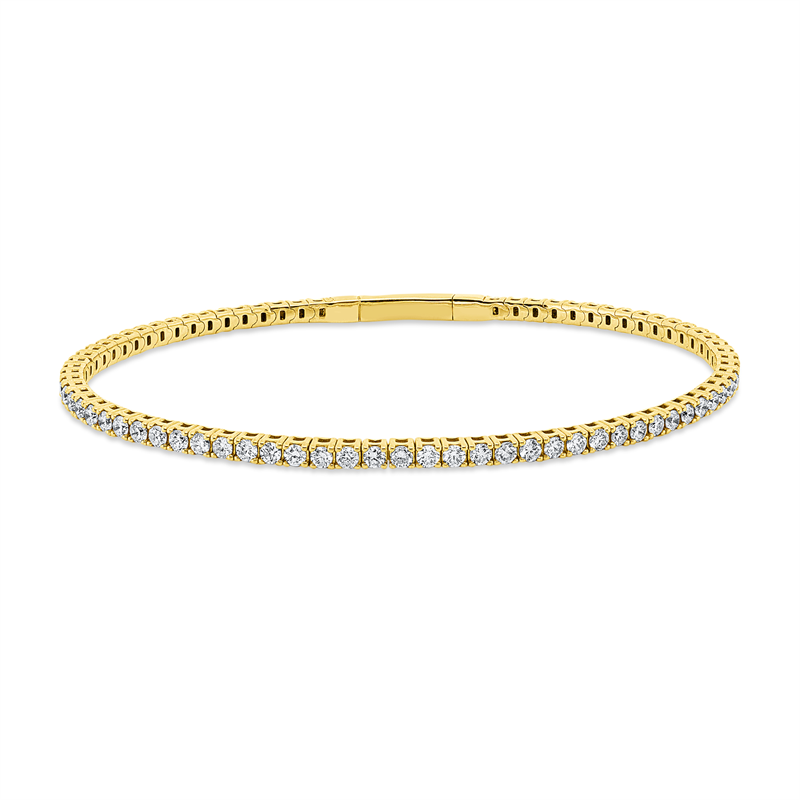 Armband 4er-Krappe 18 kt GG, flexibel