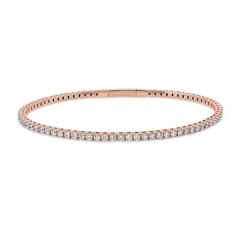 Armband 4er-Krappe 18 kt RG, flexibel