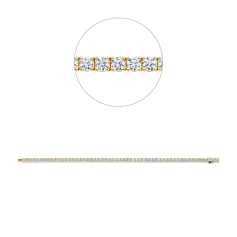 Armband 4er-Krappe 18 kt GG, Premium Edition