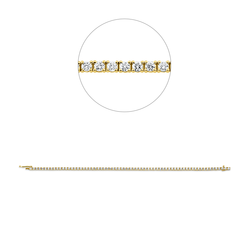 Armband 4er-Krappe 18 kt GG, Premium Edition
