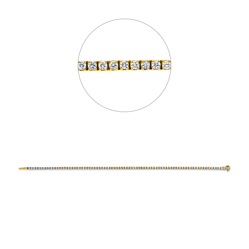 Armband 4er-Krappe 18 kt GG
