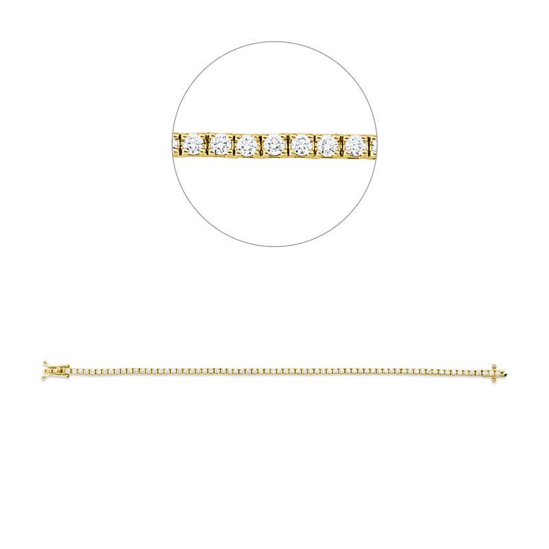 Armband 4er-Krappe 18 kt GG