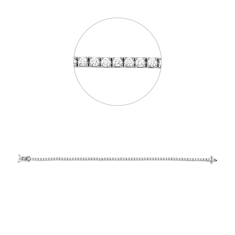 Armband 4er-Krappe 18 kt WG