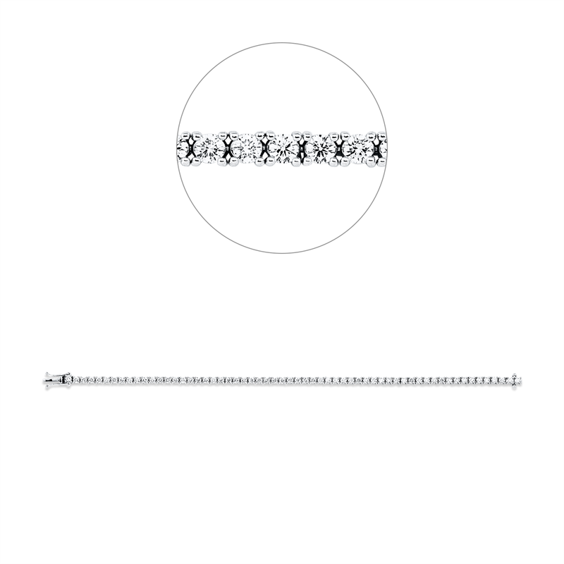 Armband 4er-Krappe 18 kt WG