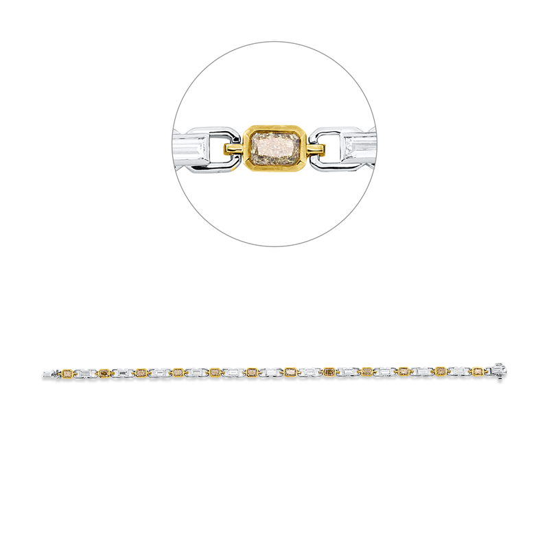Armband 18 kt WG+GG