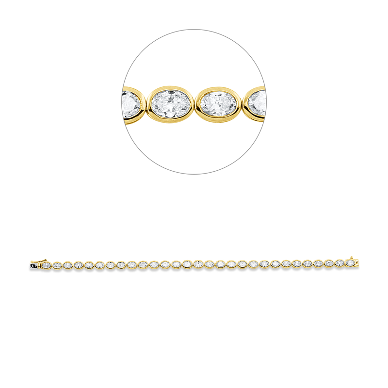 Armband Zarge 18 kt GG+WG