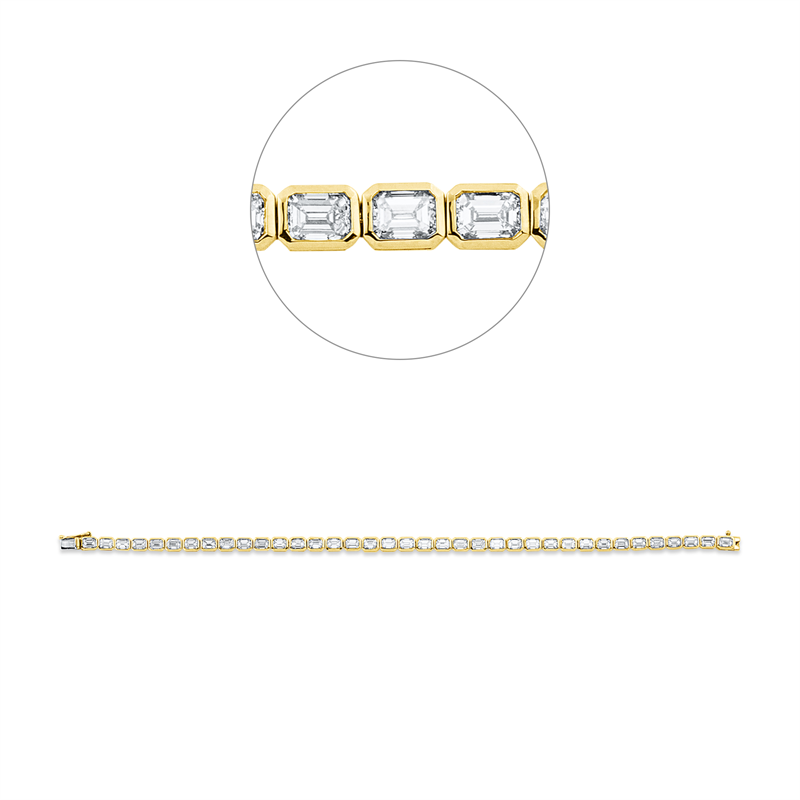 Armband Zarge 18 kt GG+WG