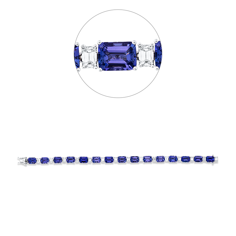 Armband 950 Pt WG+P950