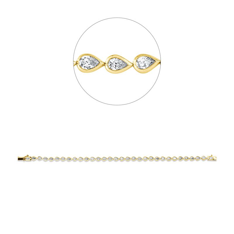 Armband Zarge 18 kt GG+WG