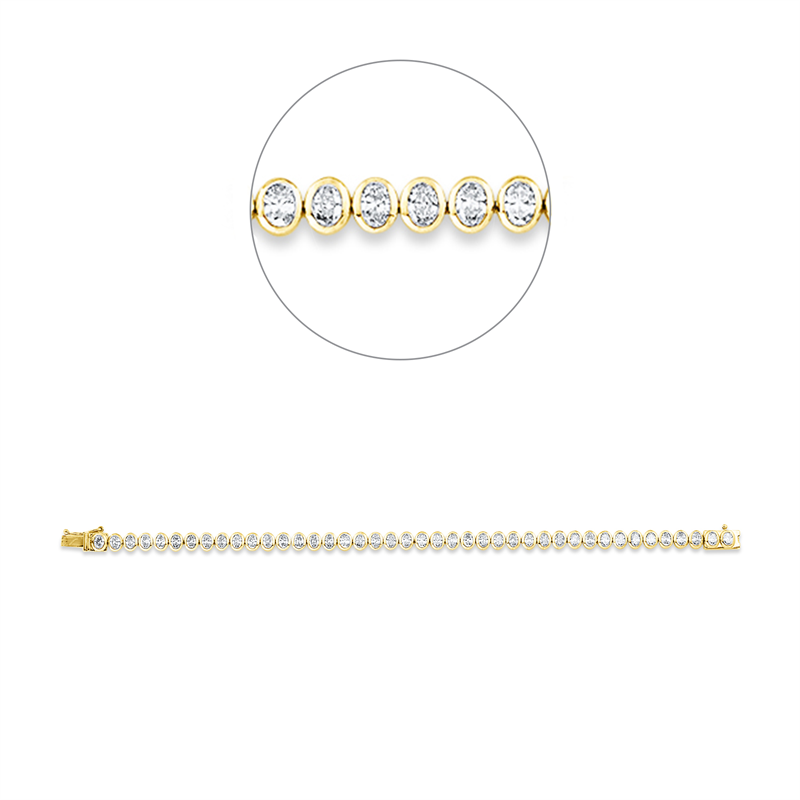 Armband Zarge 18 kt GG+WG