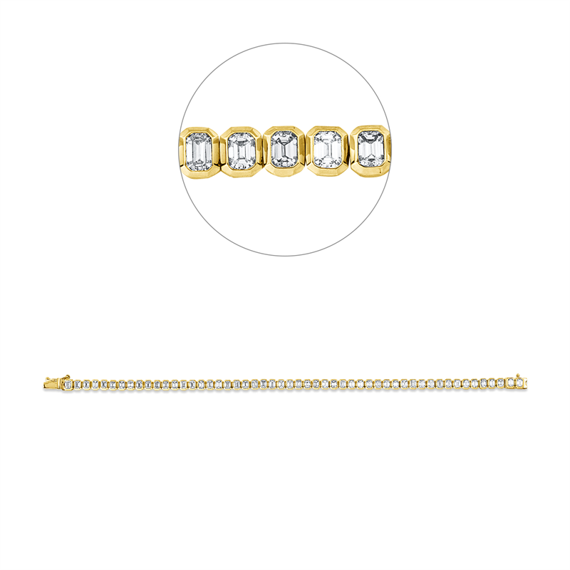 Armband Zarge 18 kt GG+WG