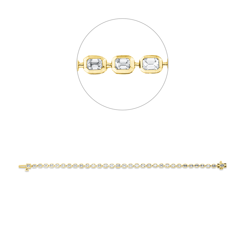 Armband Zarge 18 kt GG+WG