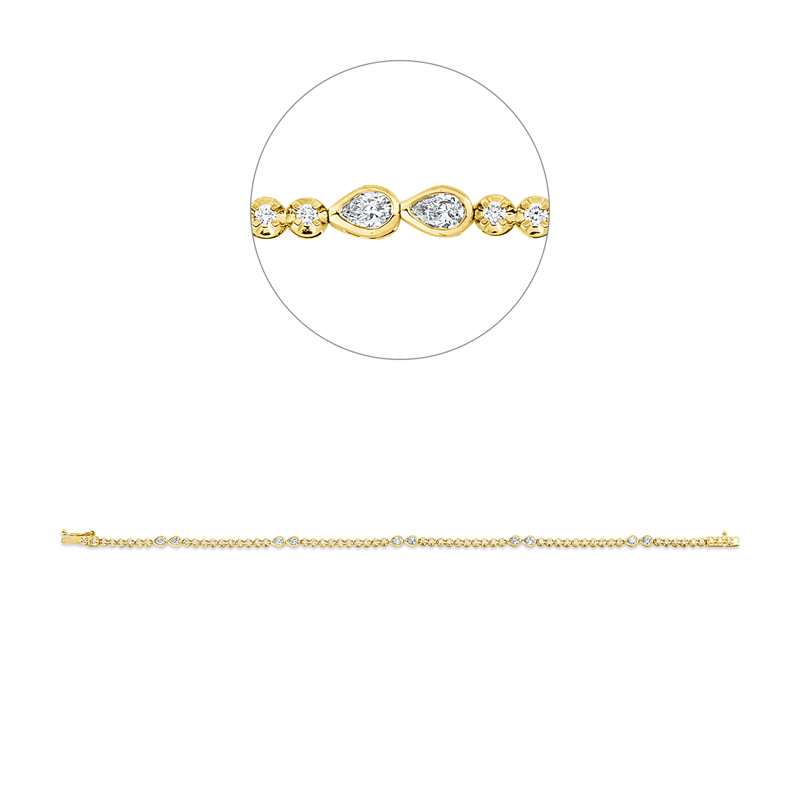 Armband 18 kt GG+WG