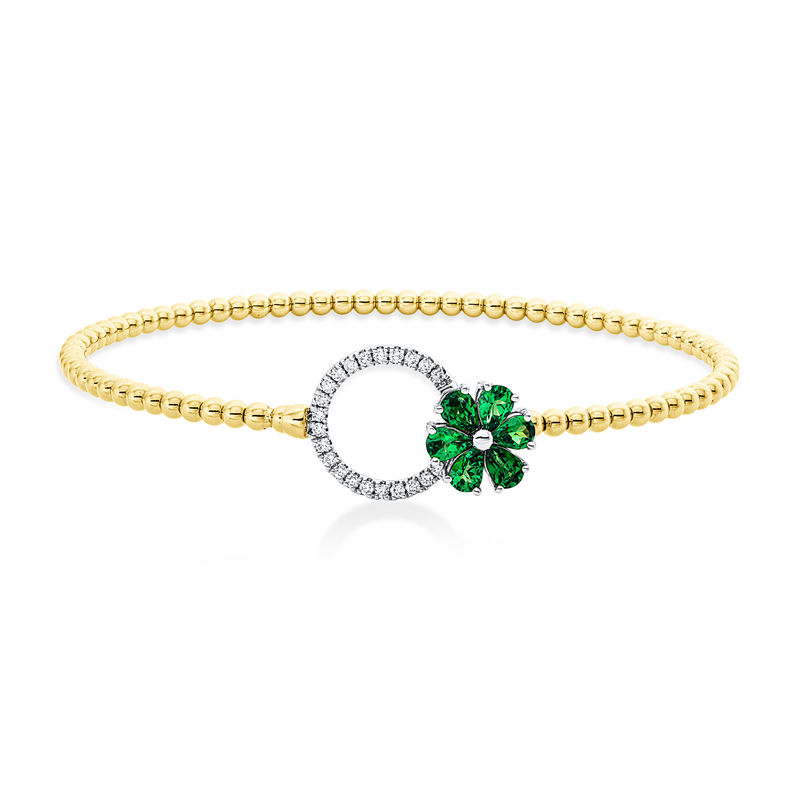 Armreif 18 kt GG+WG