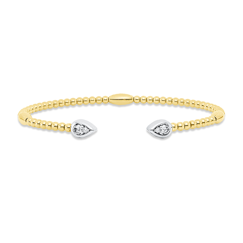 Armreif 14 kt GG+WG