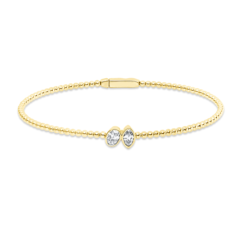 Armreif Zarge 18 kt GG